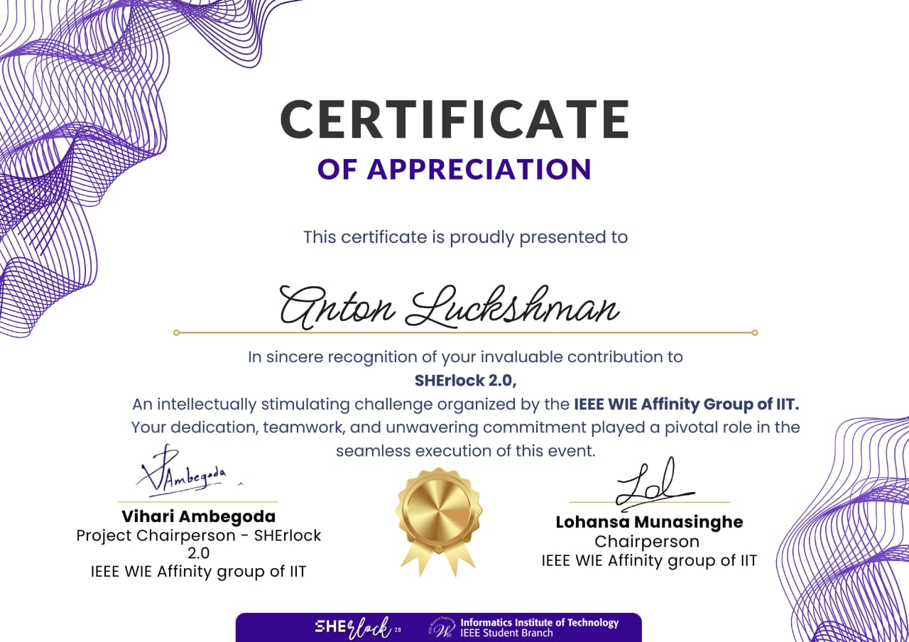 Pre Security Certificate